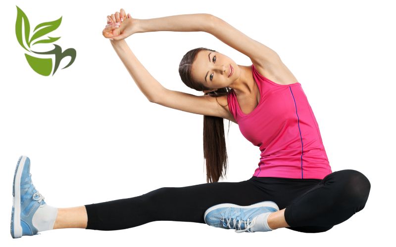 Energia con Natura da Bere Immagine di una ragazza che fa stretching per svegliarsi meglio con i tè di Natura da bere