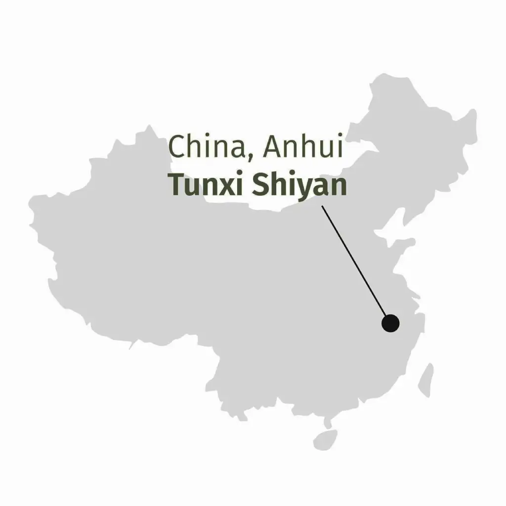 Black Honey, mappa della provenienza da Tunxi Shiyan