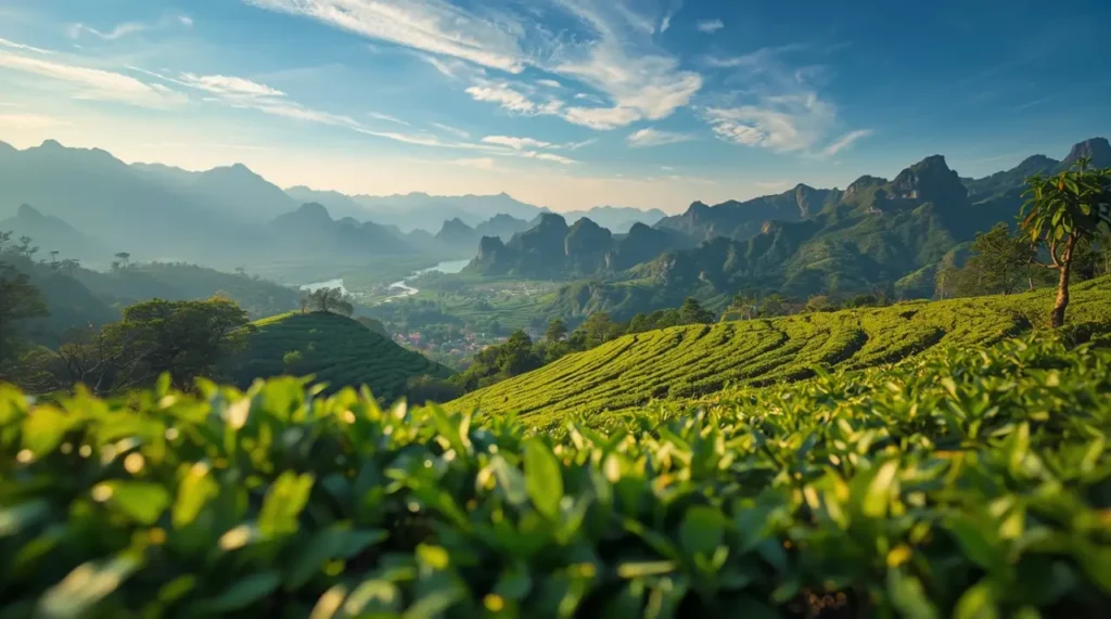 montagne Wuyi, panoramica dei luogi dove ha avuto origine il tè Oolong
