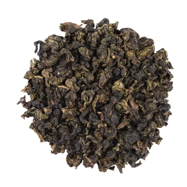 Tè Oolong in foglie arrotolate, origine Fu Liang in Cina