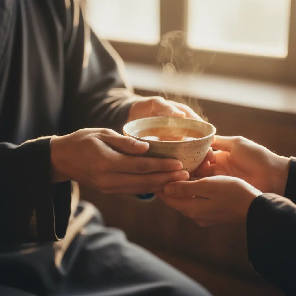Tè Oolong usato secondo la tradizione per mostrare ospitalità e riconoscenza