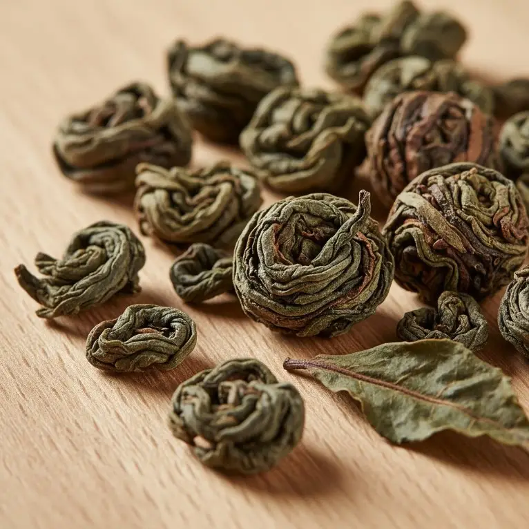 come riconoscere le migliori foglie secche di tè oolong