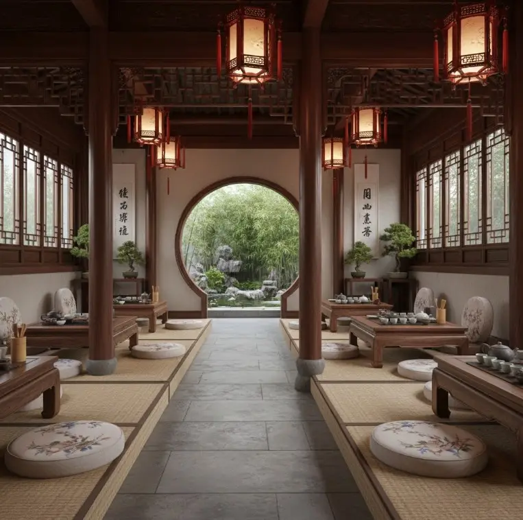 sala da tè, il tè oolong è un tè fondamentale da servire nelle sale da tè in Cina